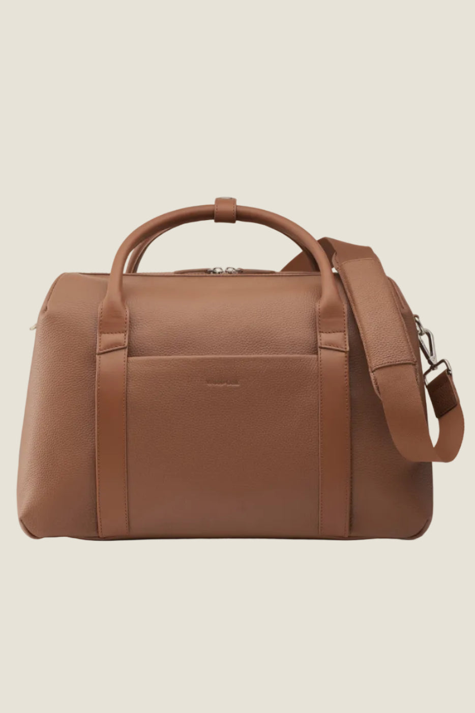 Duffle Leather Suitcase in Sand by Wool & Oak