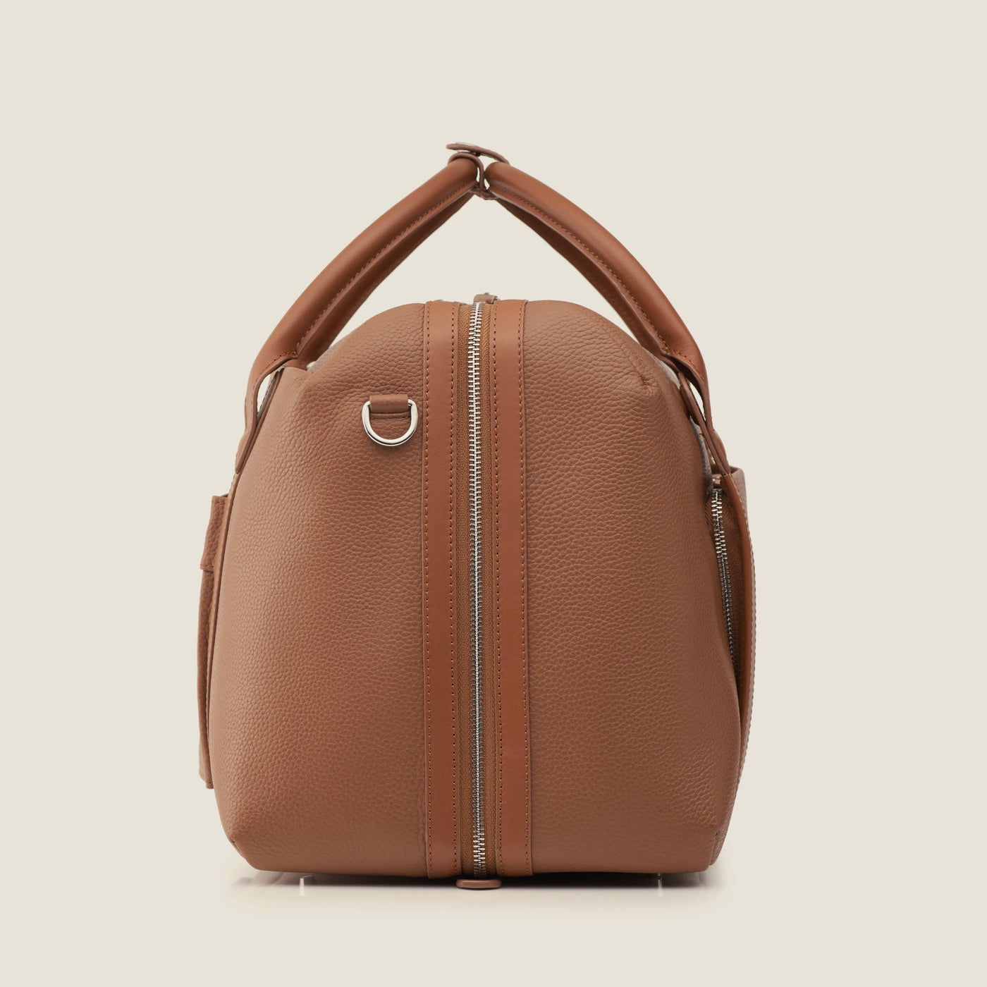 Duffle Leather Suitcase in Sand by Wool & Oak