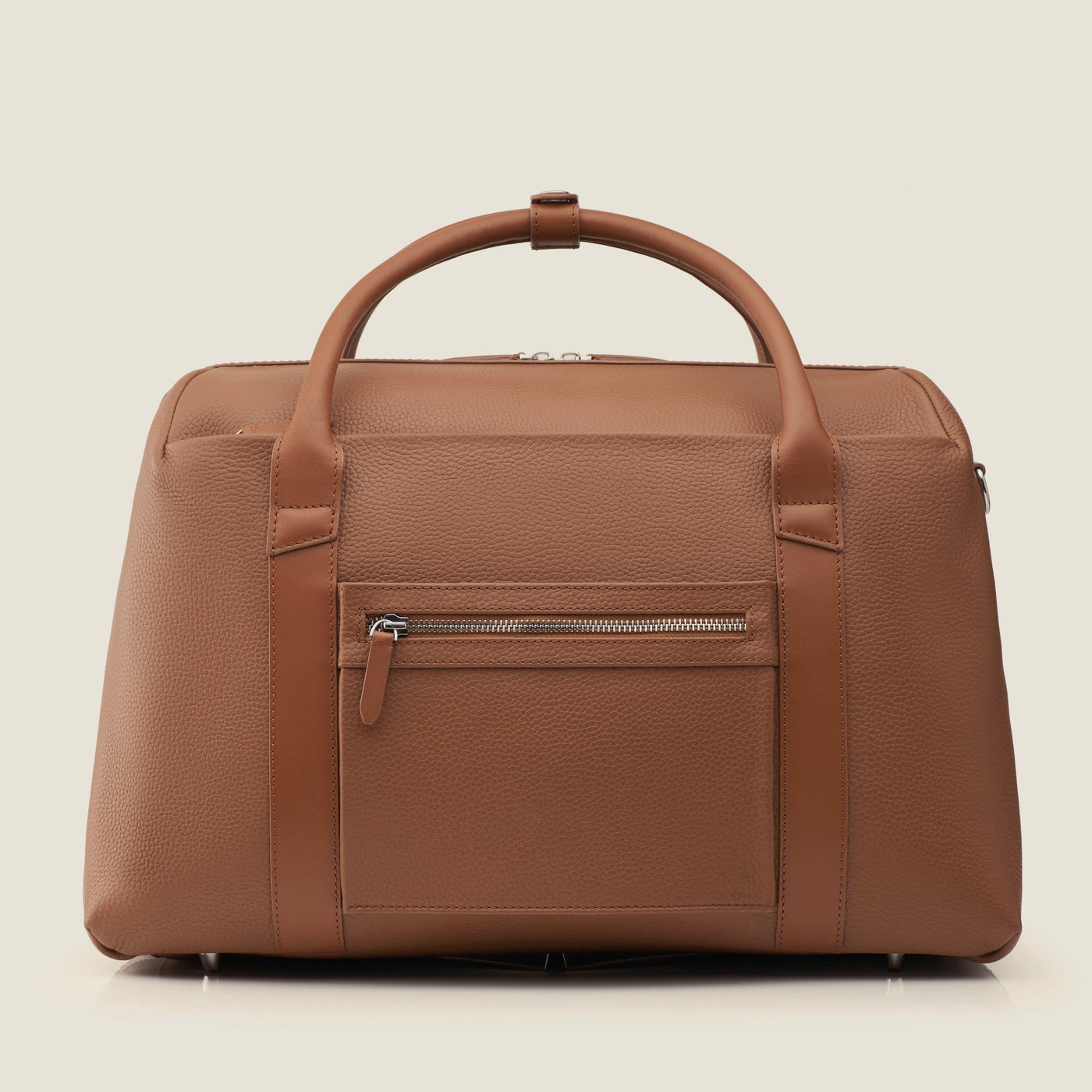Duffle Leather Suitcase in Sand by Wool & Oak