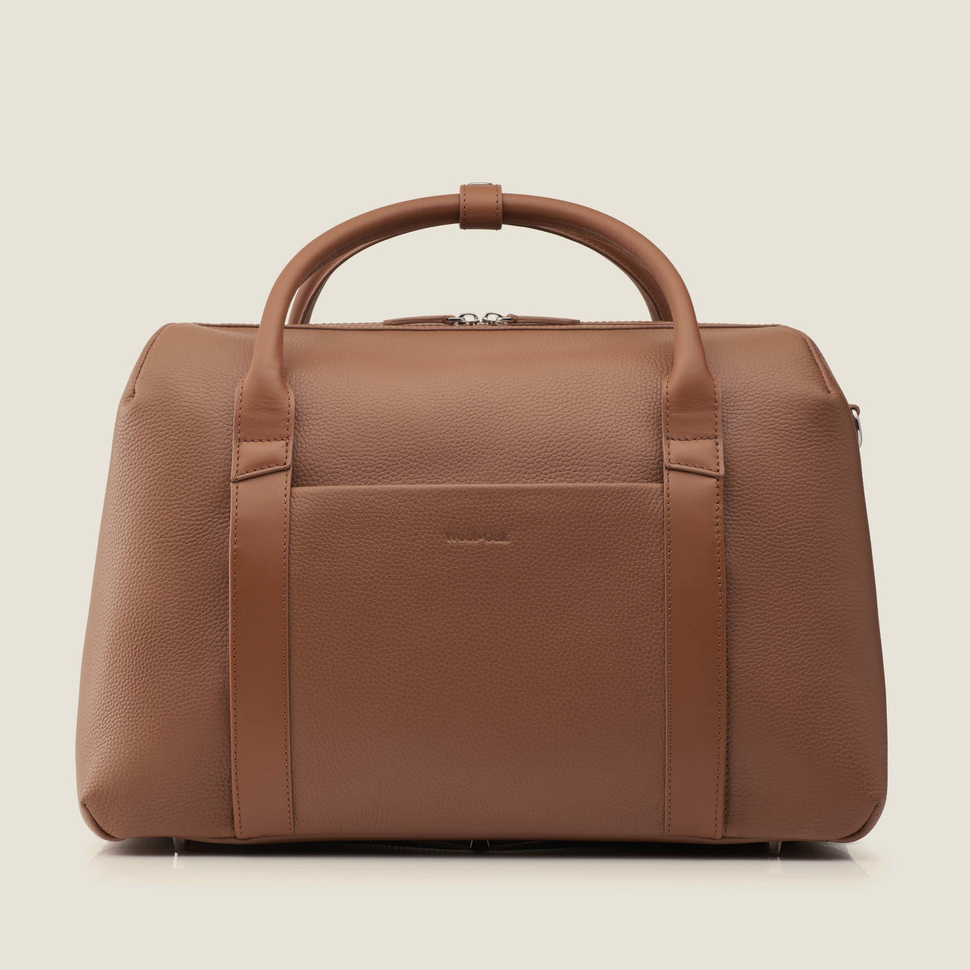 Duffle Leather Suitcase in Sand by Wool & Oak