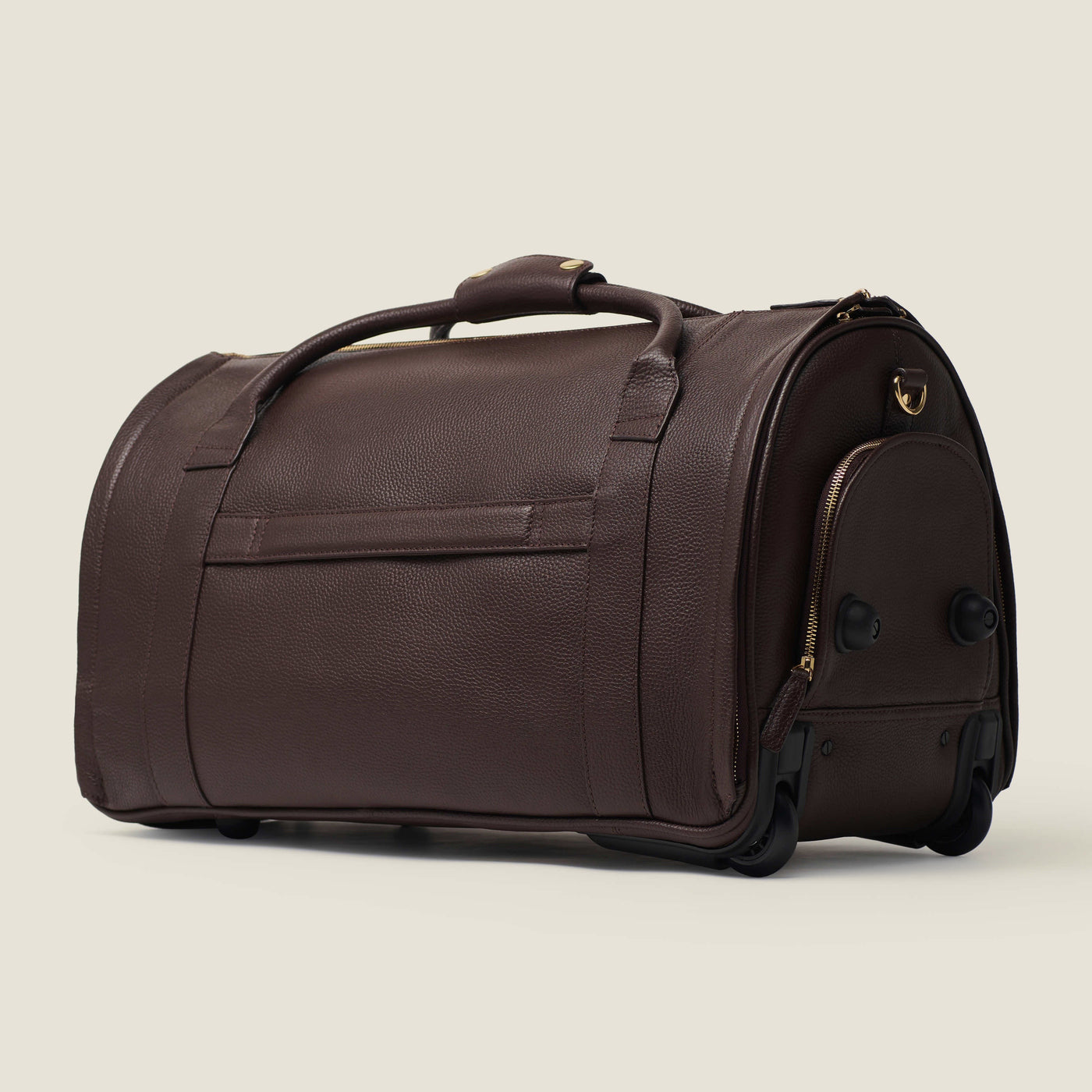 Nova - The Original Leather Garment Roller Duffle in Chocolate by Wool & Oak