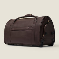 Nova - The Original Leather Garment Roller Duffle in Chocolate by Wool & Oak