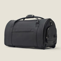 Nova - The Original Leather Garment Roller Duffle in Jet Black by Wool & Oak