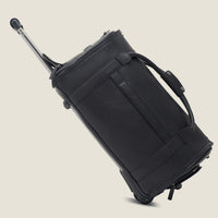 Nova - The Original Leather Garment Roller Duffle in Jet Black by Wool & Oak