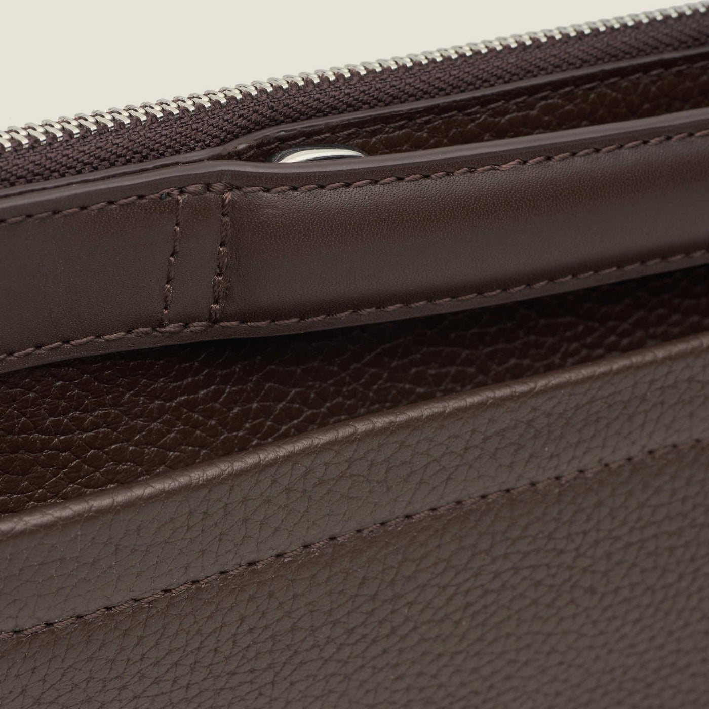Porto 14" Leather Convertible Laptop Sleeve in Chocolate by Wool & Oak