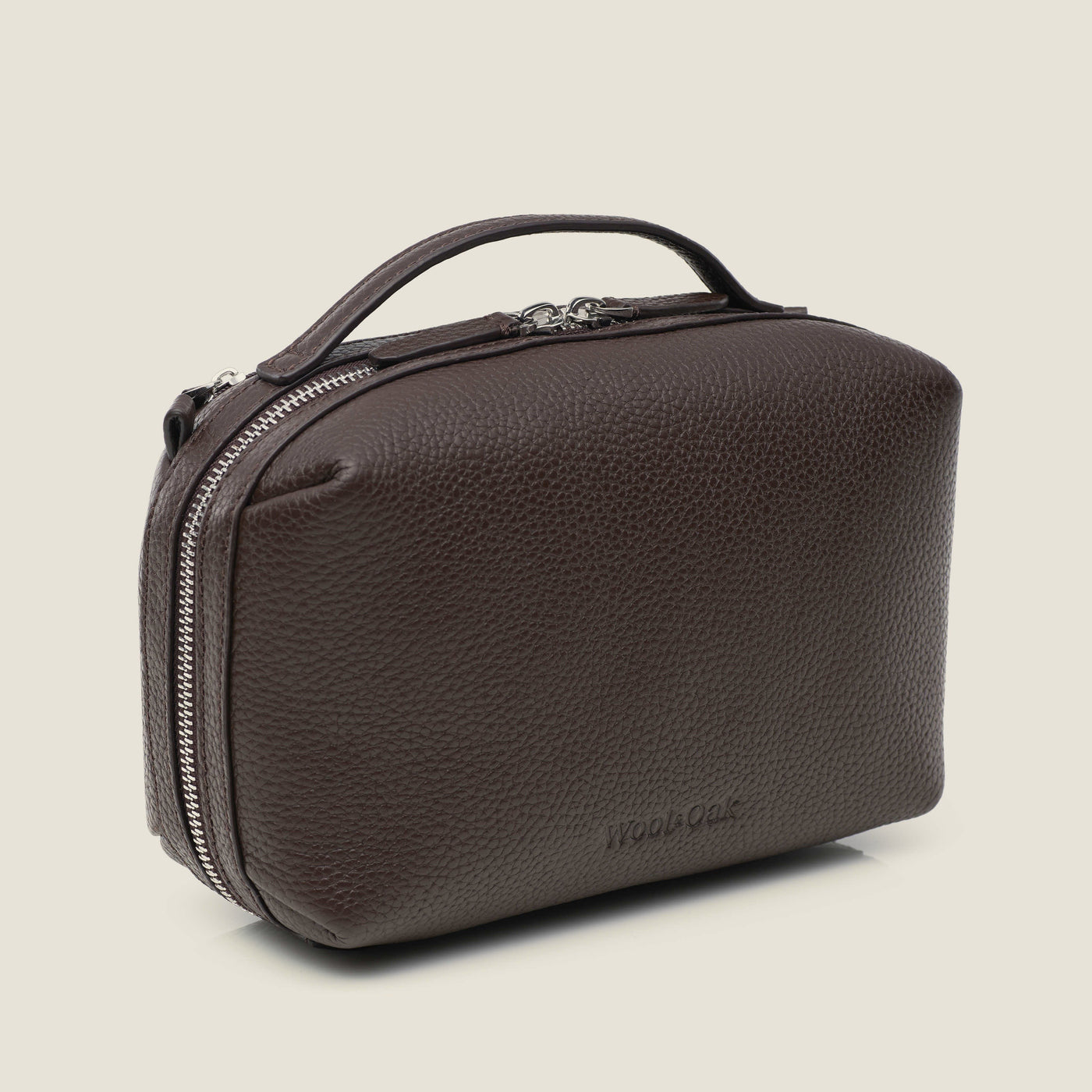 Toto Dopp Kit in Chocolate by Wool & Oak