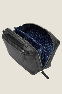 Toto Dopp Kit in Jet Black by Wool & Oak