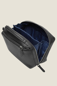 Toto Dopp Kit in Jet Black by Wool & Oak