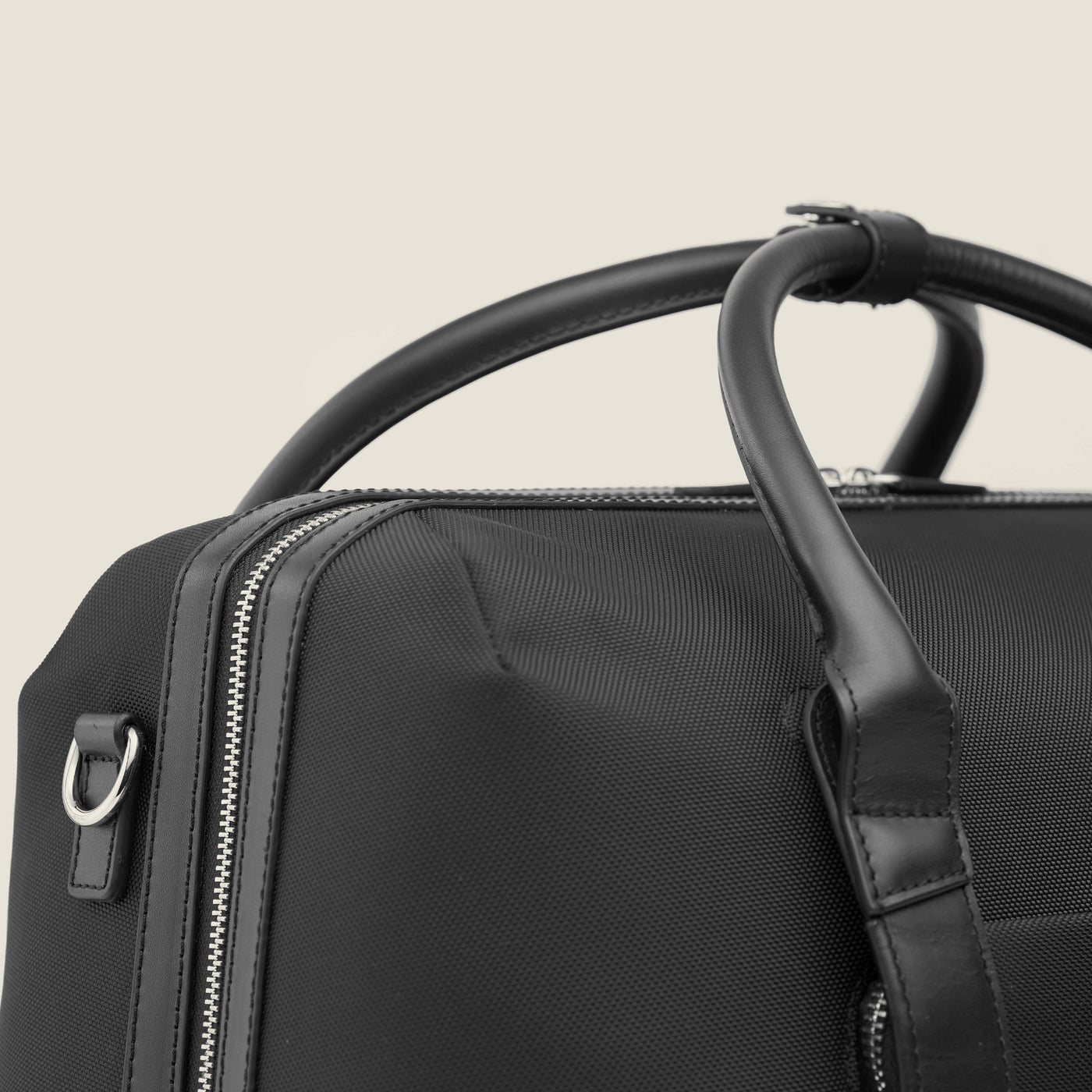 Duffle Suitcase in Jet Black High Ballistic Nylon by Wool & Oak