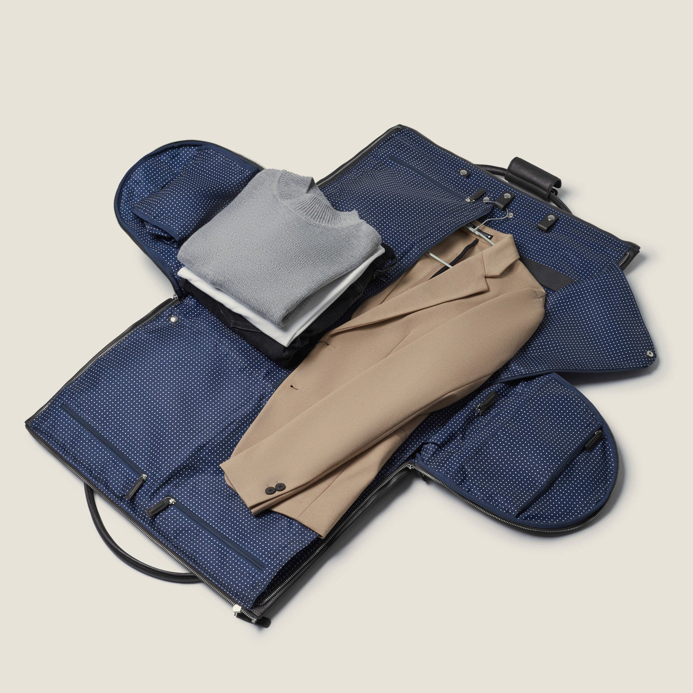 Nova - The Original Garment Roller Duffle in Navy High Ballistic Nylon by Wool & Oak