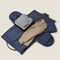 Nova - The Original Leather Garment Roller Duffle in Chocolate by Wool & Oak