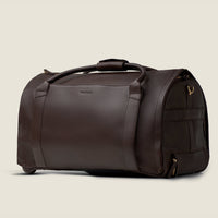 Nova - The Original Leather Garment Roller Duffle in Chocolate by Wool & Oak
