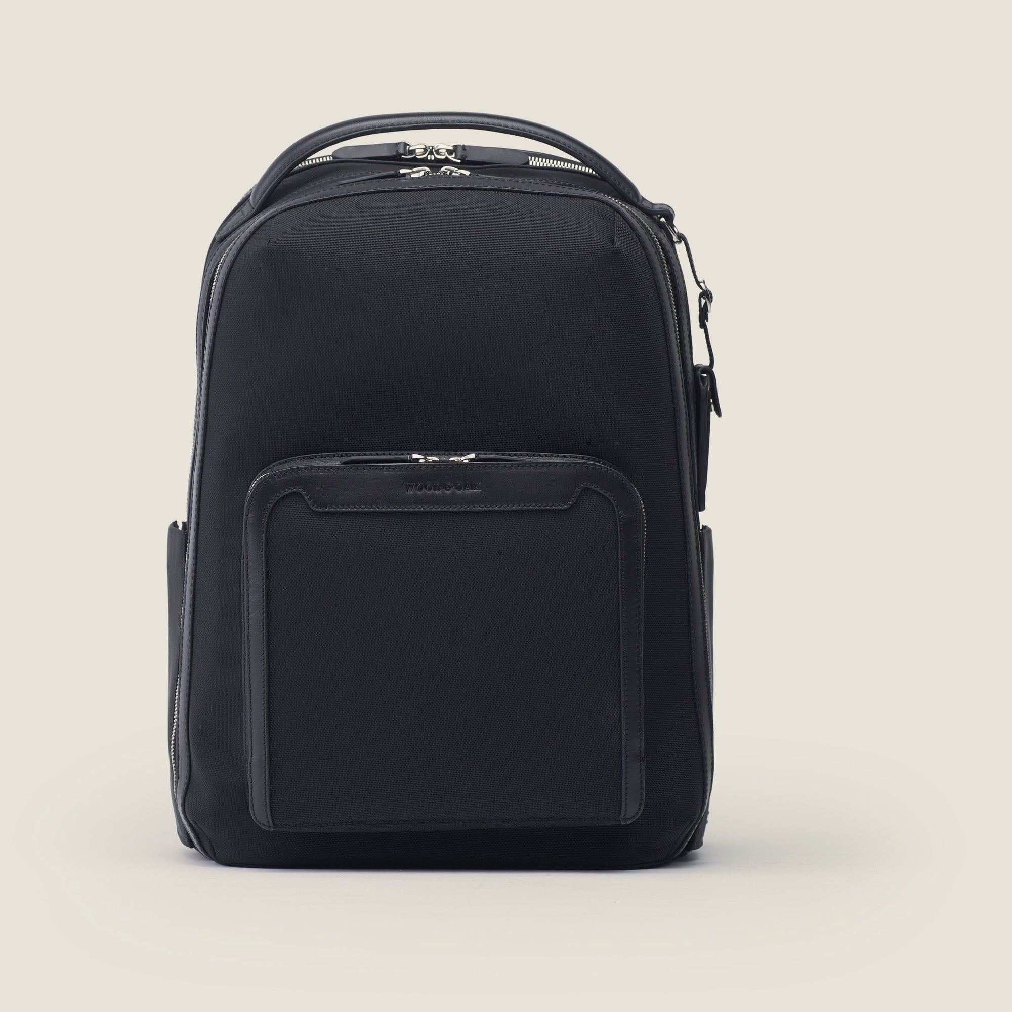 Pilot High Ballistic Nylon Travel Backpack in Black by Wool & Oak