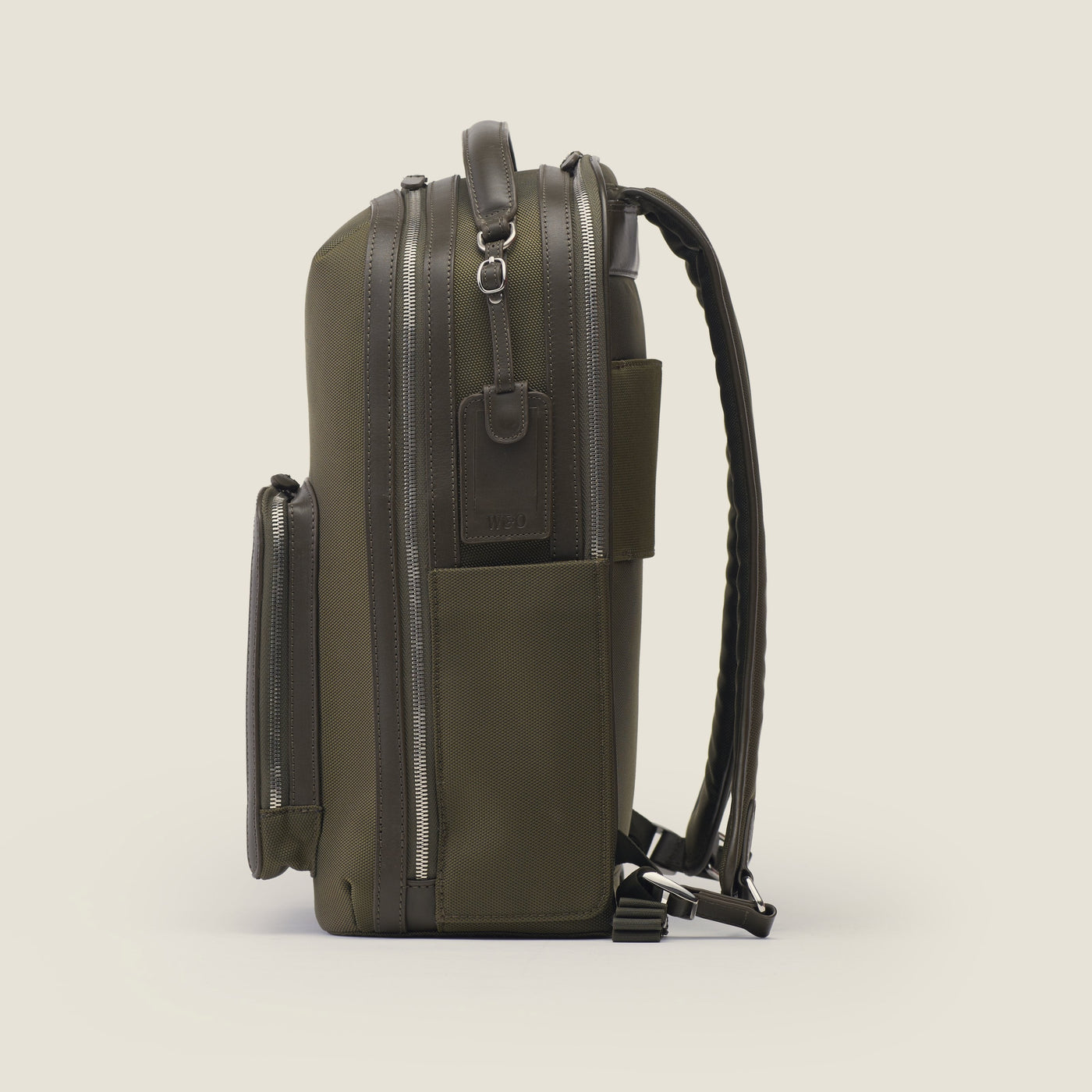 Pilot High Ballistic Nylon Travel Backpack in Olive by Wool & Oak