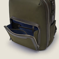 Pilot High Ballistic Nylon Travel Backpack in Olive by Wool & Oak