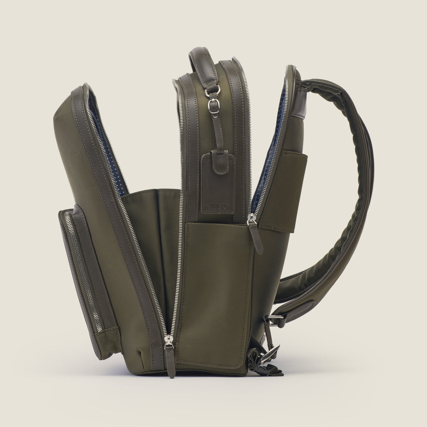 Pilot High Ballistic Nylon Travel Backpack in Olive by Wool & Oak