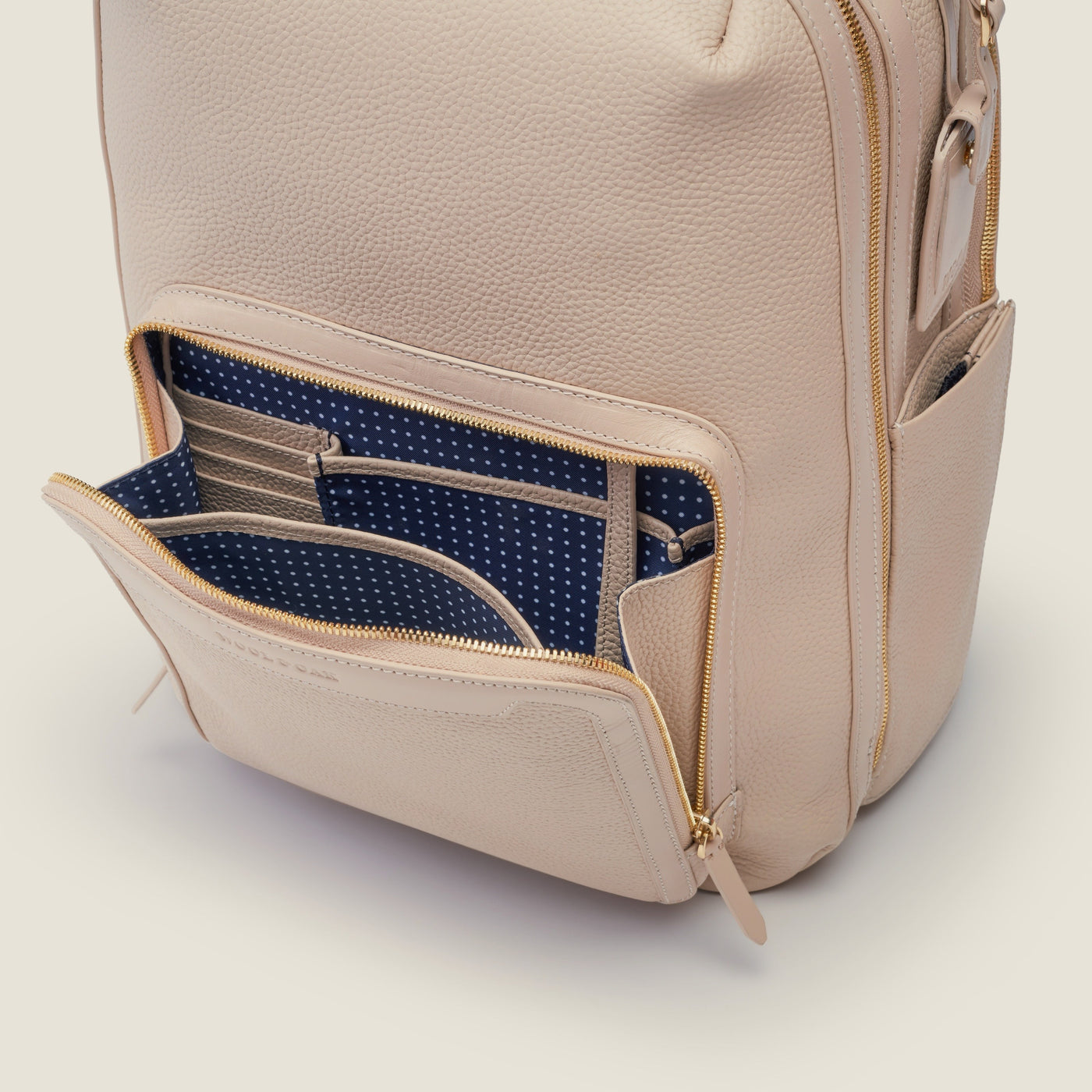 Pilot Leather Travel Backpack in Frappe by Wool & Oak
