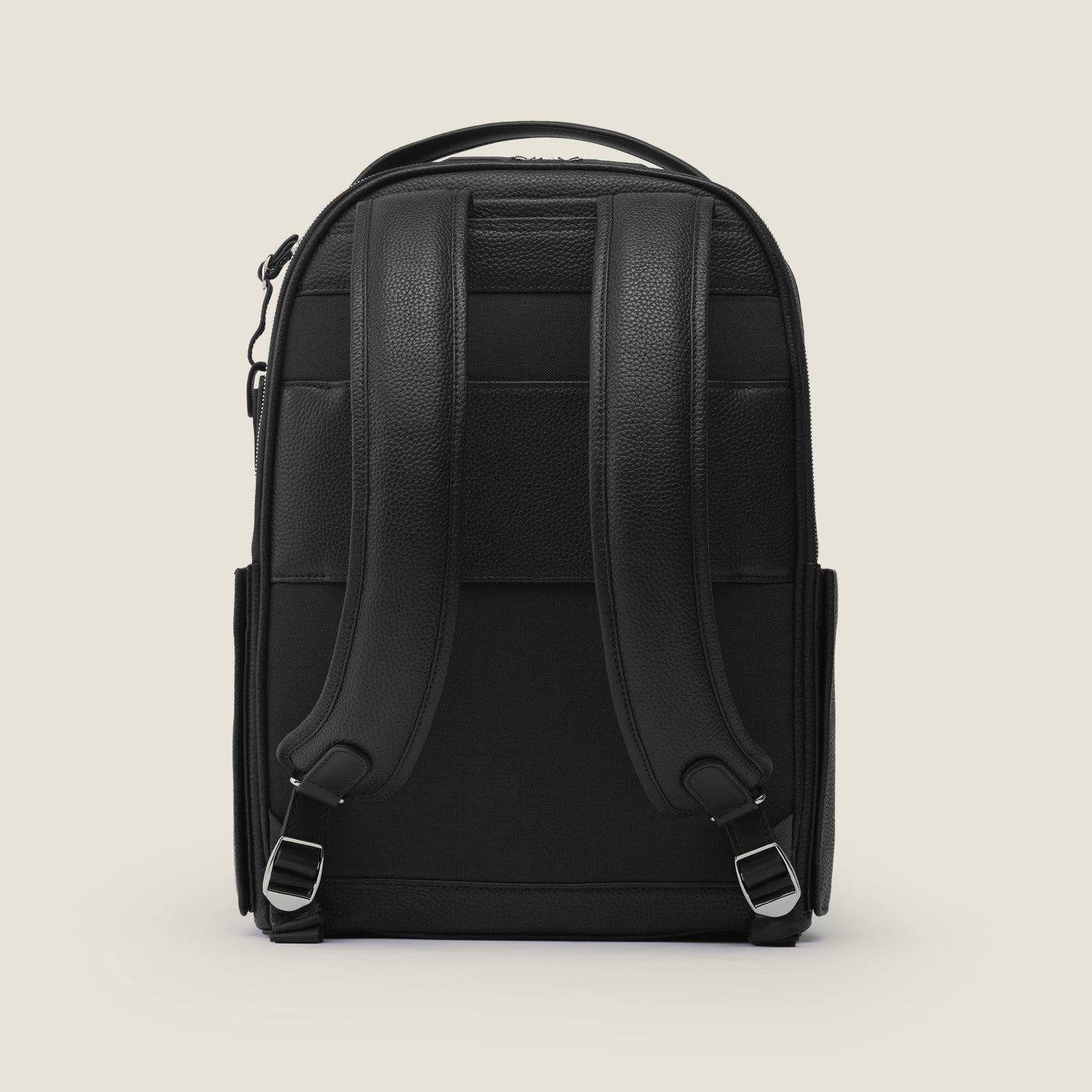 Pilot Leather Travel Backpack in Jet Black by Wool & Oak