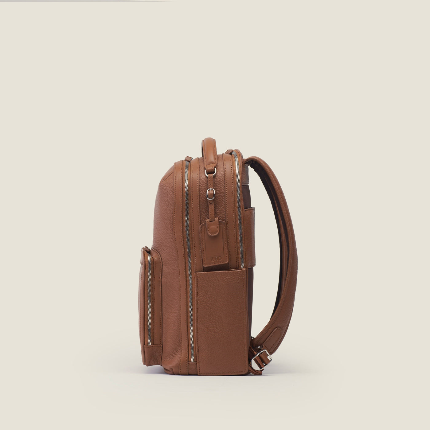 Pilot Leather Travel Backpack in Sand by Wool & Oak