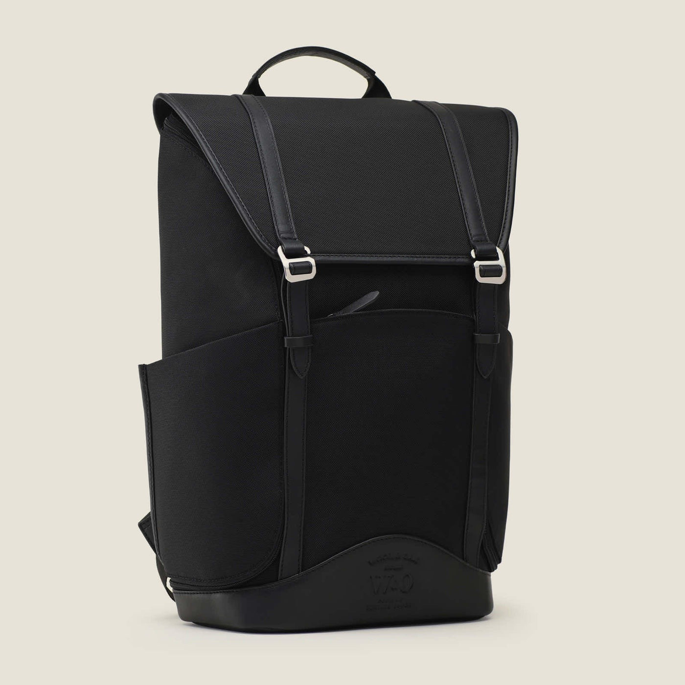 Wings High Ballistic Nylon Travel Backpack in Black by Wool & Oak