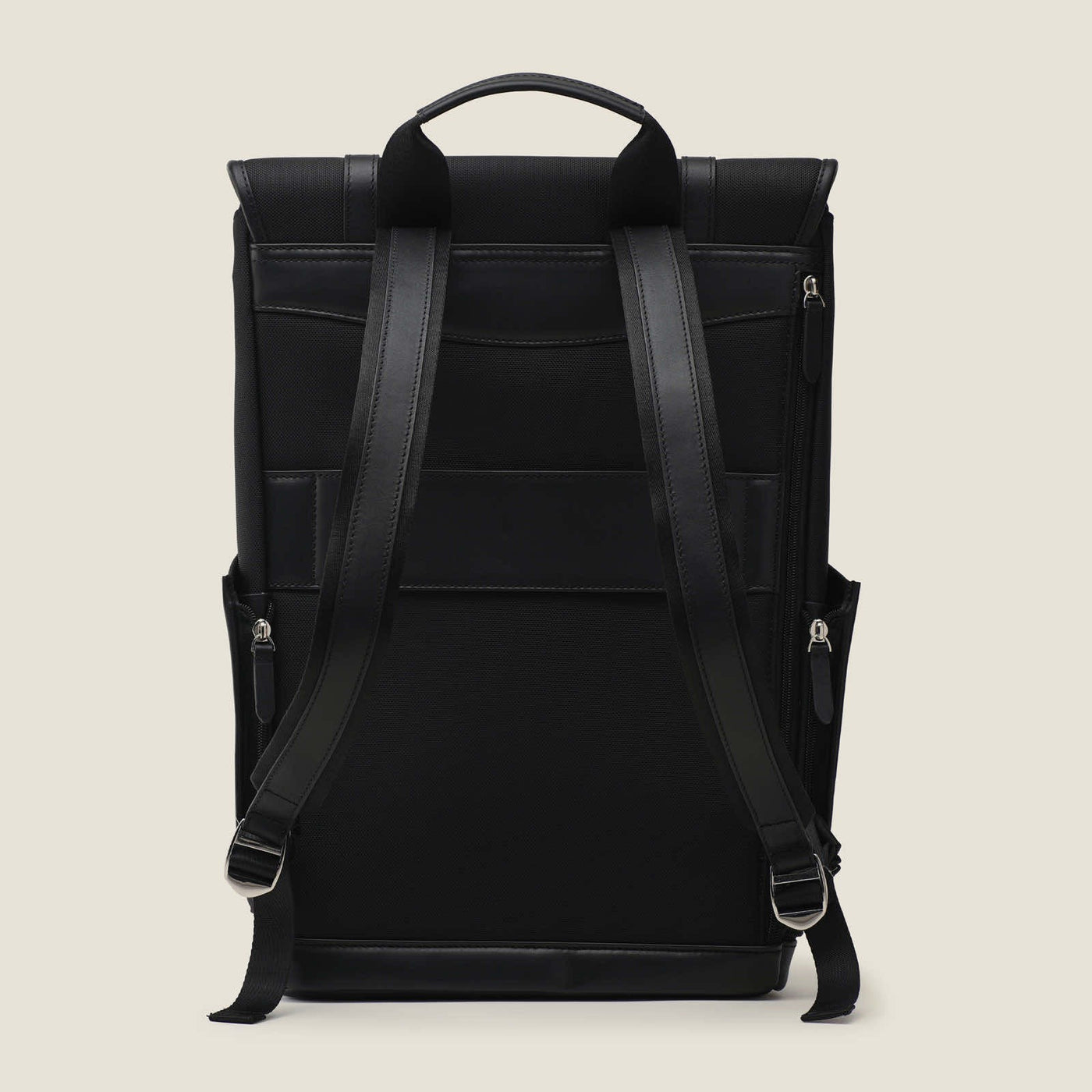 Wings High Ballistic Nylon Travel Backpack in Black by Wool & Oak