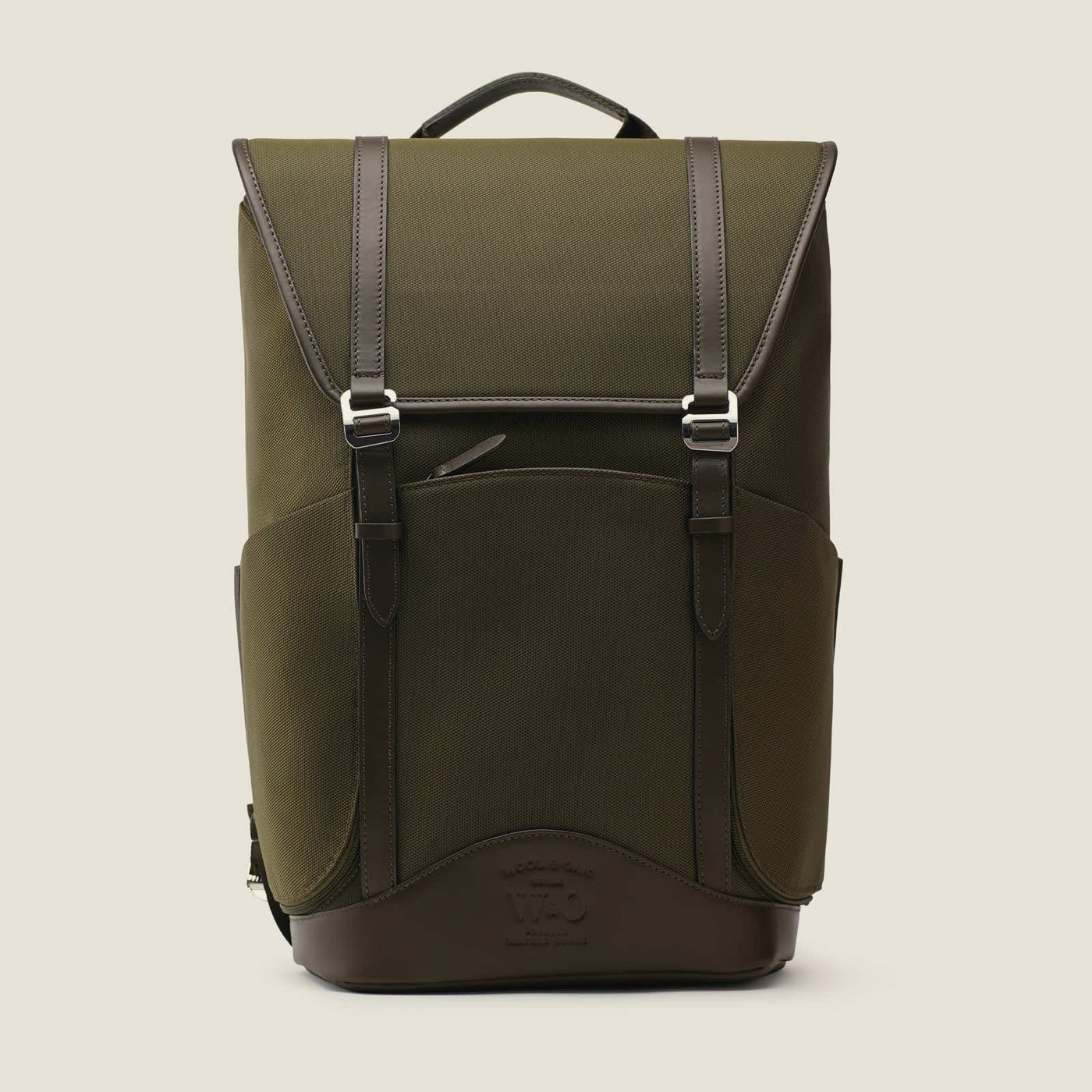 Wings High Ballistic Nylon Travel Backpack in Olive by Wool & Oak