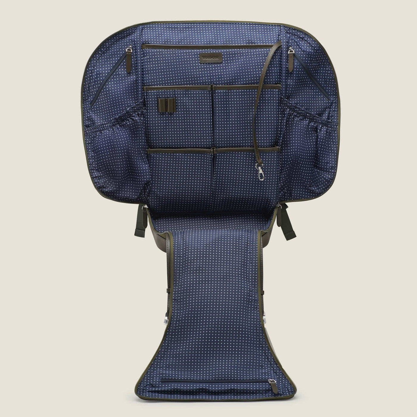Wings High Ballistic Nylon Travel Backpack in Olive by Wool & Oak