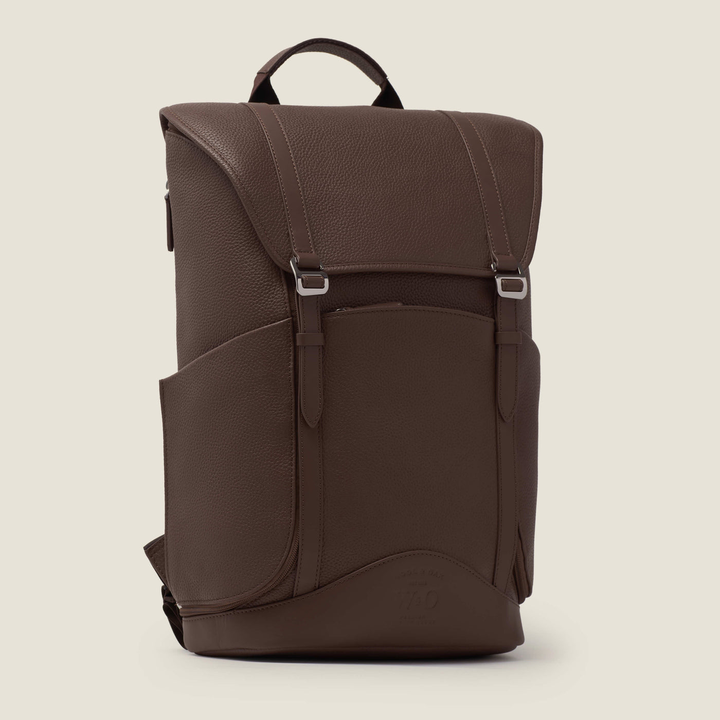 Wings Leather Travel Backpack in Chocolate by Wool & Oak