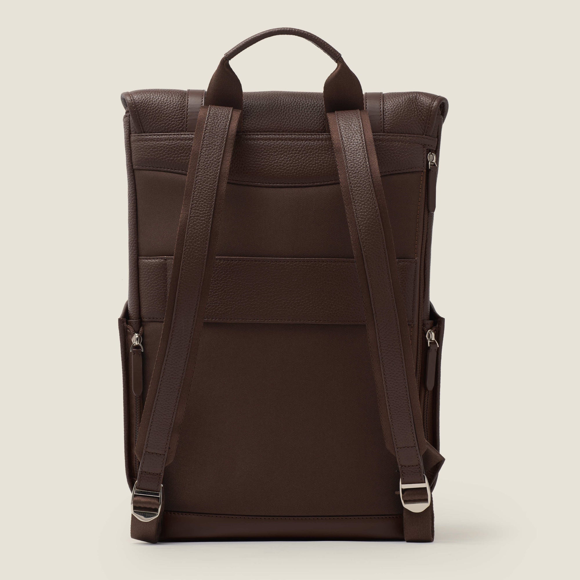Wings Leather Travel Backpack in Chocolate by Wool & Oak