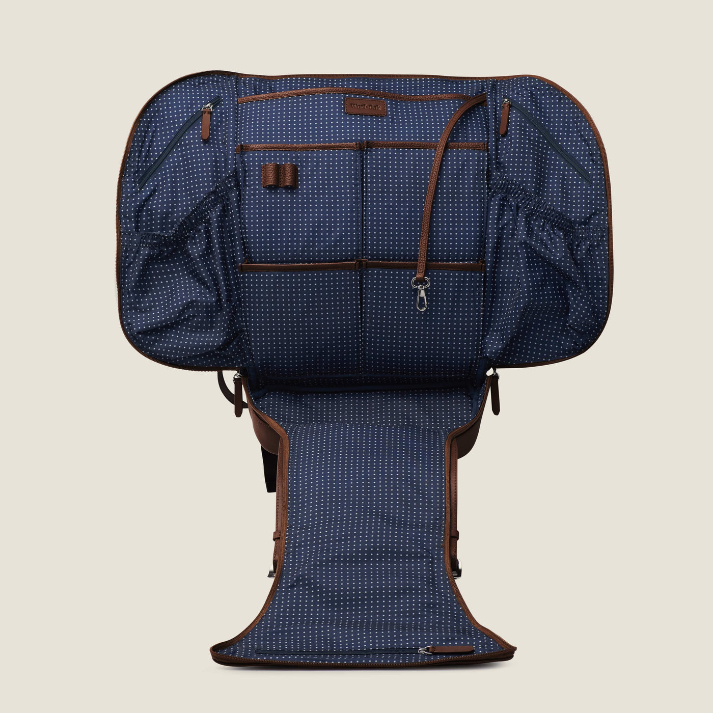 Wings Leather Travel Backpack in Oak Brown by Wool & Oak