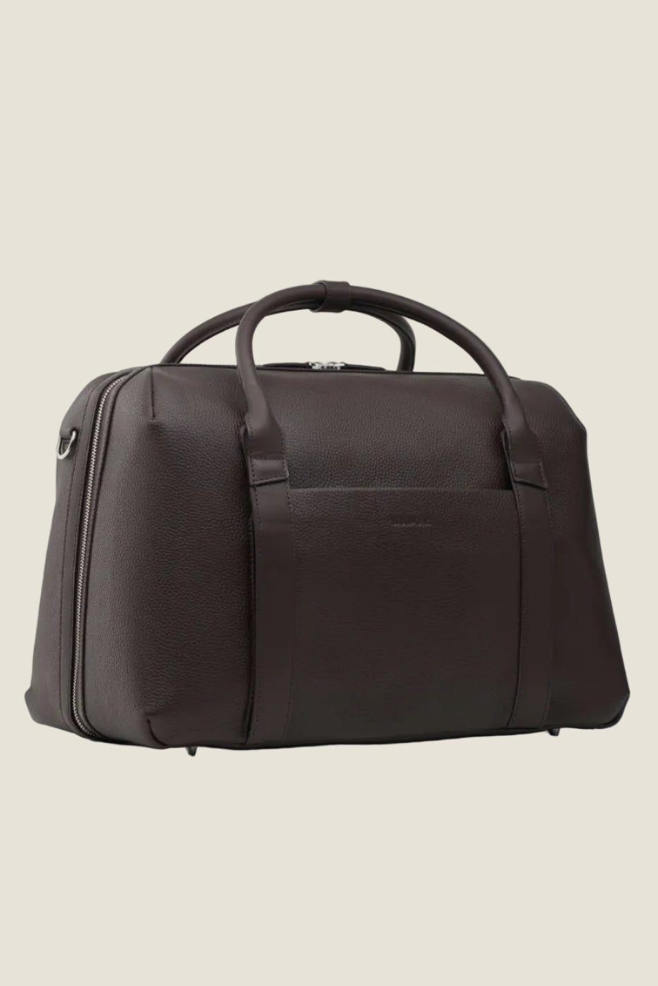 Duffle Leather Suitcase in Chocolate by Wool & Oak