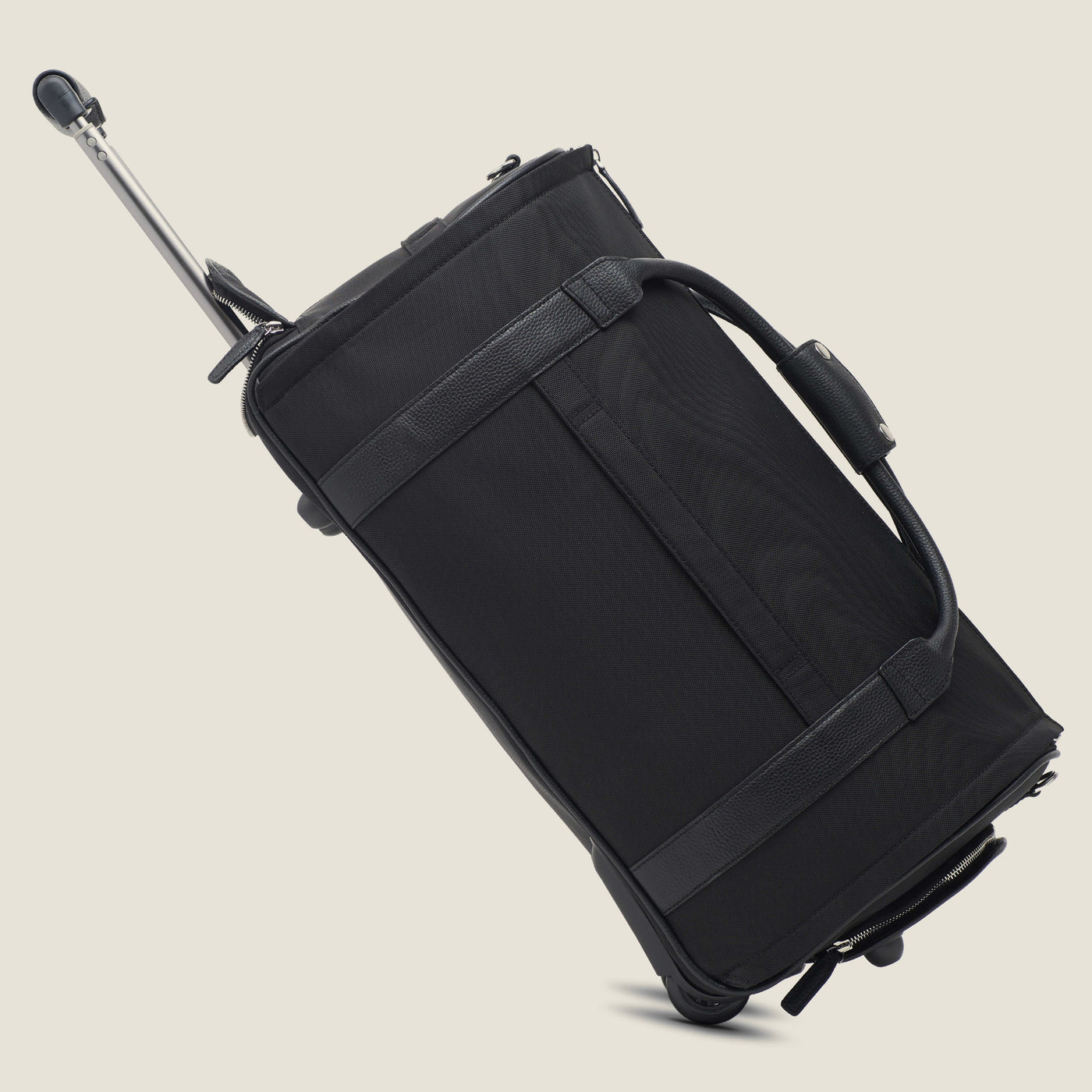 Nova - The Original Garment Roller Duffle in Jet Black High Ballistic Nylon by Wool & Oak
