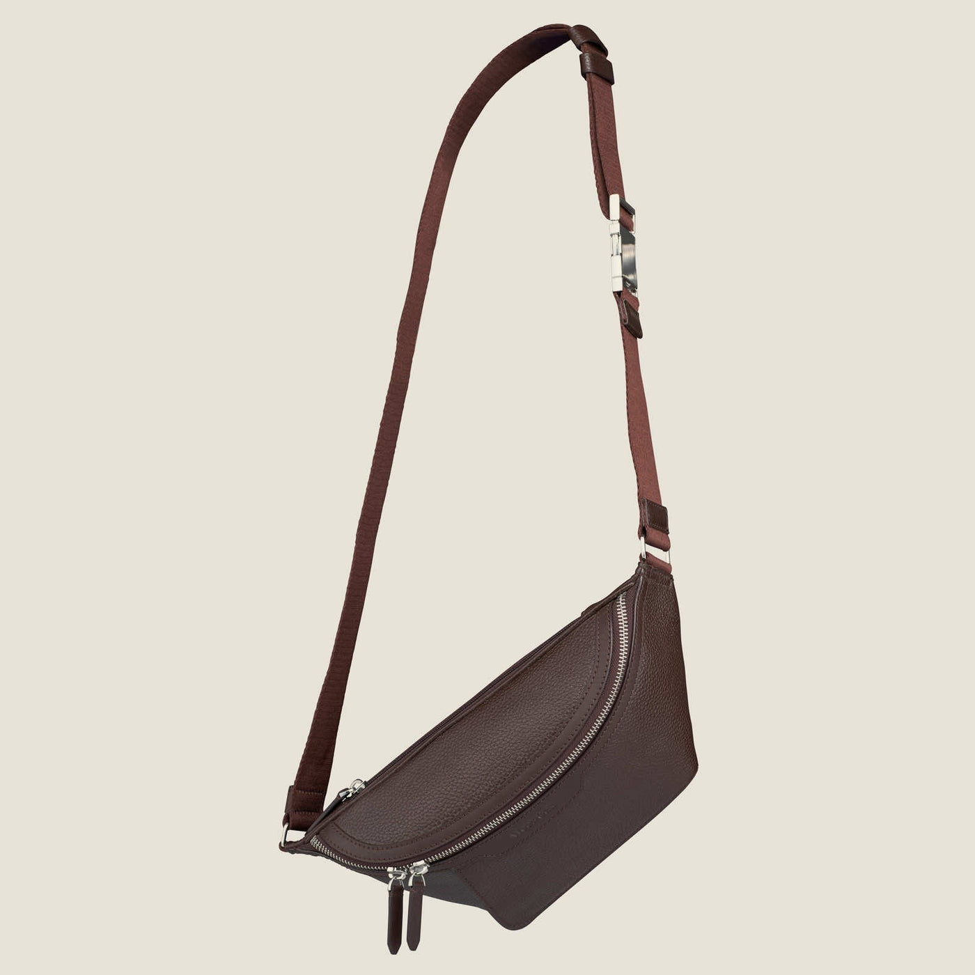 Alto Leather Sling Bag in Chocolate by Wool & Oak