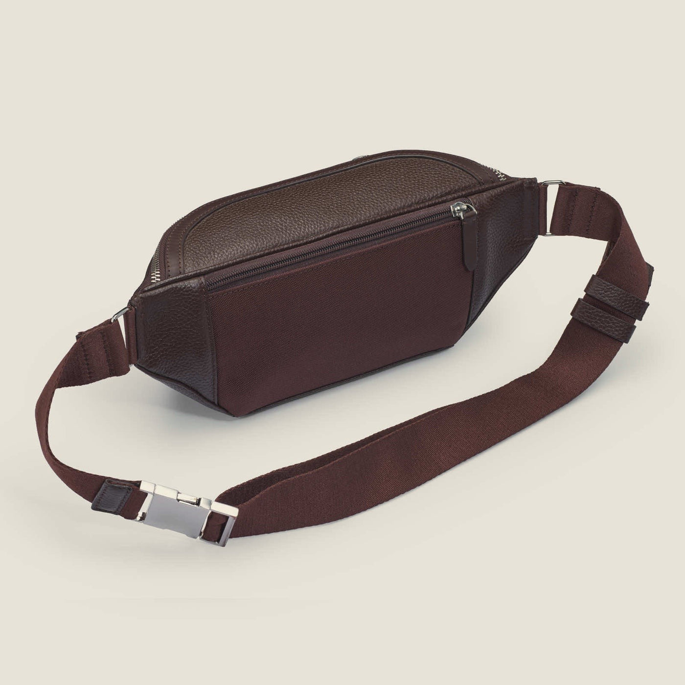 Alto Leather Sling Bag in Chocolate by Wool & Oak