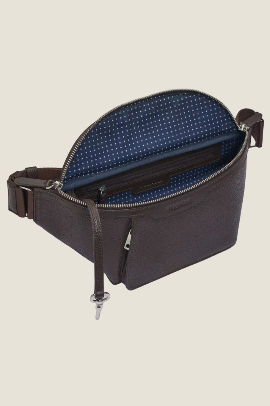 Alto Leather Sling Bag in Chocolate by Wool & Oak