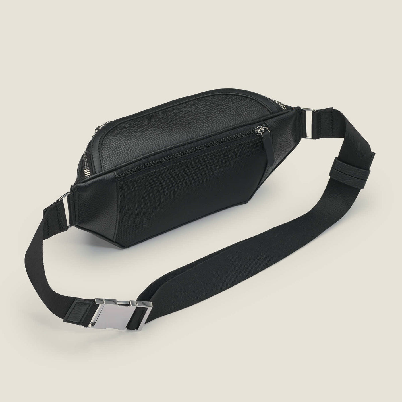 Alto Leather Sling Bag in Jet Black by Wool & Oak