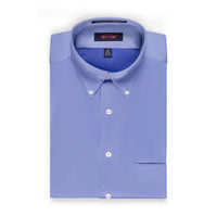 'Ben' Beyond Non-Iron® Stretch Cotton Dress Shirt with Button Down Collar in Blue by Batton