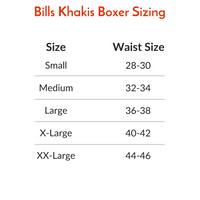 Oxford Cotton Boxer in Navy Slub (Size Large) by Bills Khakis