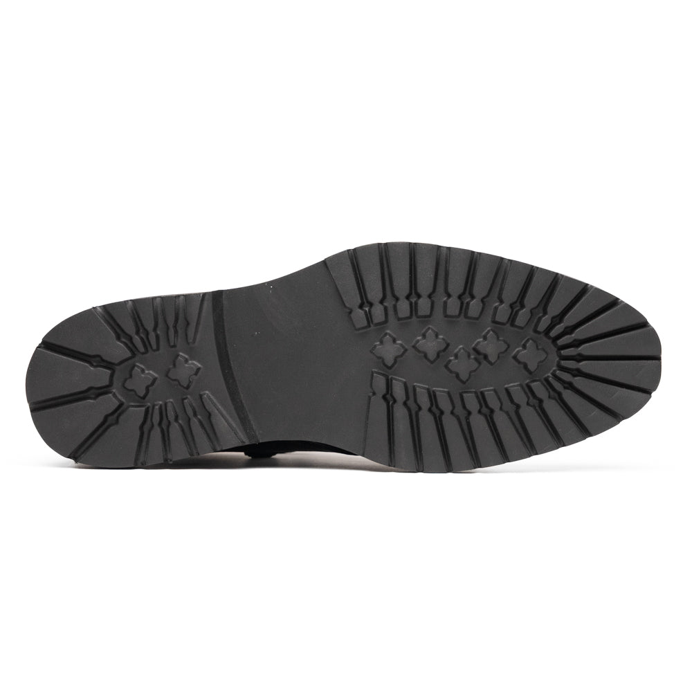 Campo High Deerskin Chukka Boot in Black by Zelli Italia