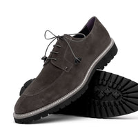 Campo Italian Sueded Goatskin Blucher in Grey by Zelli Italia