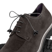 Campo Italian Sueded Goatskin Blucher in Grey by Zelli Italia