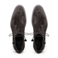 Campo Italian Sueded Goatskin Blucher in Grey by Zelli Italia