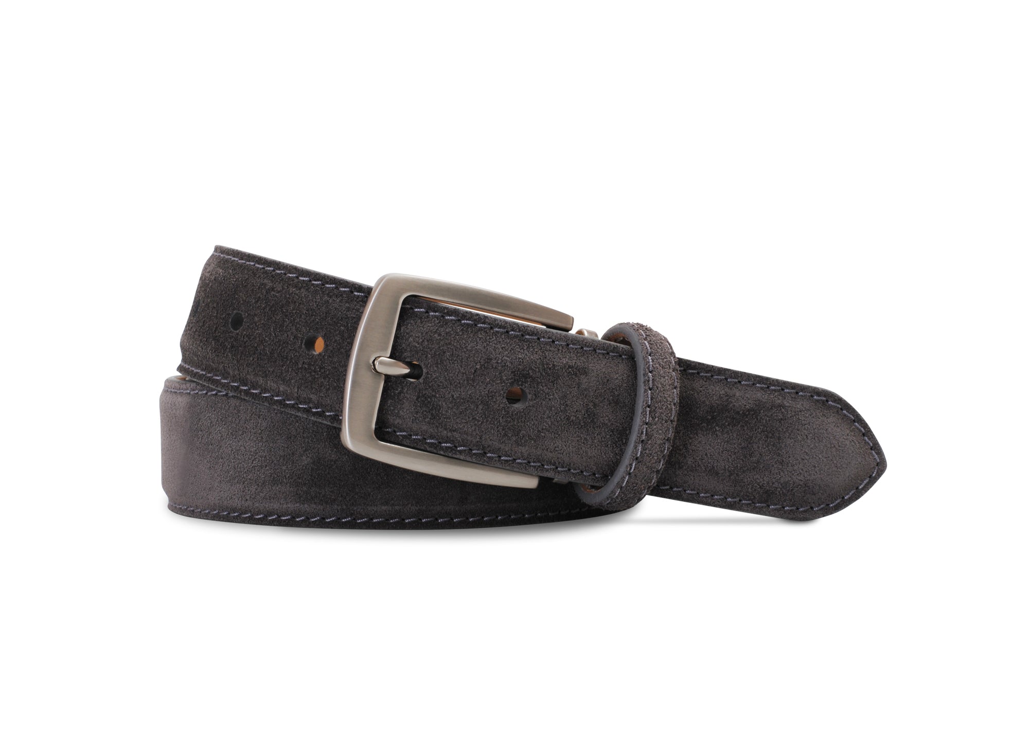 Italian Suede Belt in Charcoal by Brookes & Hyde