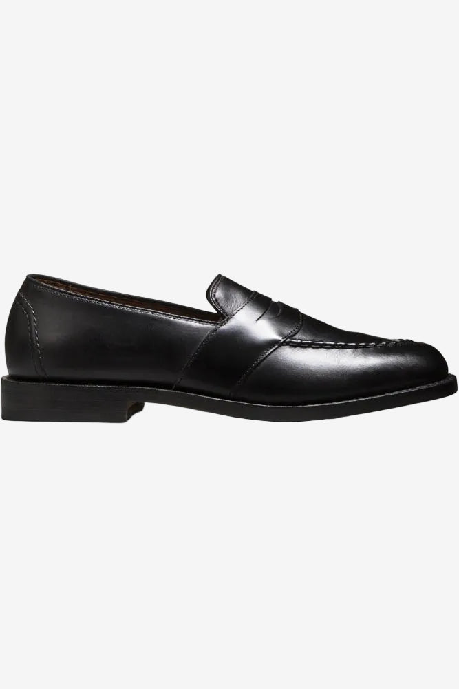 Randolph Penny Loafer in Black Leather by Allen Edmonds