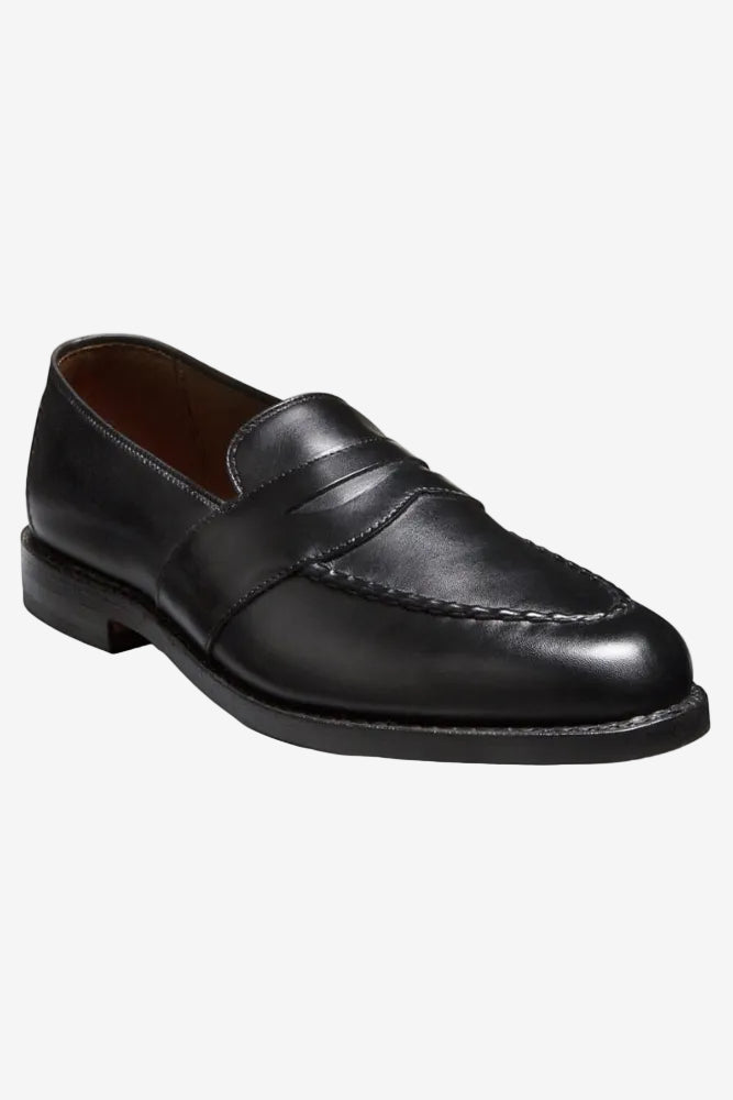 Randolph Penny Loafer in Black Leather by Allen Edmonds
