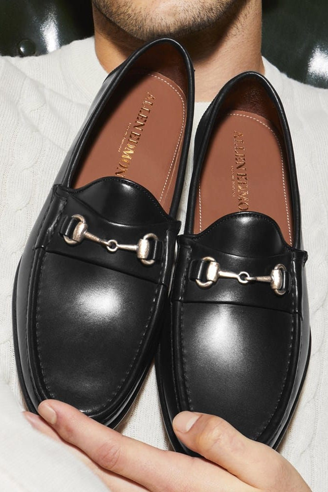 Verona II Italian Bit Loafer in Black Leather by Allen Edmonds