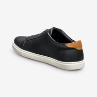 Courtside Lace-Up Sneaker in Black Leather by Allen Edmonds