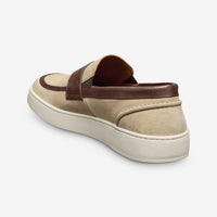 Randolph 2.0 Slip-on Sneaker in Sand Suede/Chili Leather (Size 8.5 Wide) by Allen Edmonds
