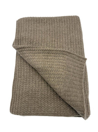 100% Cashmere 'Harmony' Thermal Knit Throw (Choice of Colors) by Alashan Cashmere
