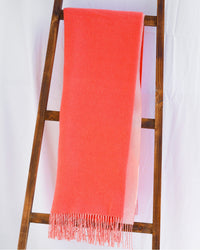 Merino Wool and Cashmere Double Face Classic Throw (Choice of Colors) by Alashan Cashmere